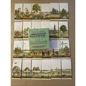 Vintage German Ria Holler 24 Card Puzzle Endless Landscape- Swissair Airline